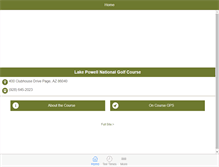 Tablet Screenshot of lakepowellgolfing.com